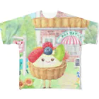 さとうめぐみ絵本グッズのフルーツタルトさん フルグラフィックTシャツ