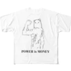 殺戮の勇者のPOWER is MONEYシャツ All-Over Print T-Shirt