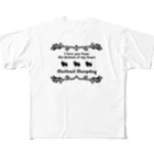 onehappinessのシェルティ　wing　onehappiness フルグラフィックTシャツ