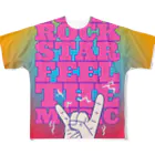 Logic RockStar のFEEL THE MUSIC フルグラフィックTシャツ