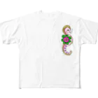 INOUE-Rのタツノオトシーゴ フルグラフィックTシャツ