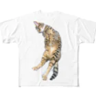 やまねこにゃのキジトラ妹ヘソ天 All-Over Print T-Shirt