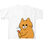 YuseのMiseの腹ペコもんのすけ（すっとぼけ） フルグラフィックTシャツ