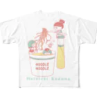 spicemachine-shopのMainichi kodomo noodle フルグラフィックTシャツ