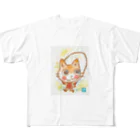 parsleycoのなわとびする猫 All-Over Print T-Shirt