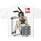 モグラノアナのデスマッチガール_バニー All-Over Print T-Shirt