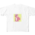 ワキラキのゆるふわ系女の子 All-Over Print T-Shirt