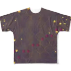 qasr el asulの魔法の絨毯　デーツゴールデンブラウン All-Over Print T-Shirt