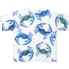 segasworksのガザミ散らし（白） All-Over Print T-Shirt