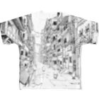 ナランジャSHOPのごちゃごちゃ一点透視の背景 All-Over Print T-Shirt