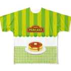 あわじテキスタイルのパンケーキ屋さん バター ｜フルグラT All-Over Print T-Shirt