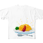 ari_to_kemuriのドット・オムライス All-Over Print T-Shirt