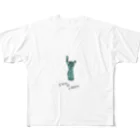 とある丸眼鏡の描き散らしのSTATUE OF LIBERTY_透明 All-Over Print T-Shirt