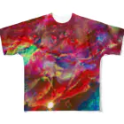 【抽象画】melty moon【フルイドアート】の雫目 All-Over Print T-Shirt