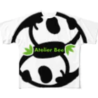 原田専門家のパ紋No.3525 Atelier Bee　 All-Over Print T-Shirt