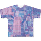 tailor P-cafe by HNPeerのORIコラージュPRINT -blue All-Over Print T-Shirt