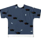 tmyのblack cat*Night march* All-Over Print T-Shirt