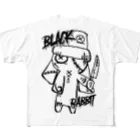 y_po008のBLACK RABBIT フルグラフィックTシャツ