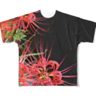 アニマル四字熟語のリコリス　彼岸花　LYCORIS フルグラフィックTシャツ