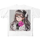 Jimiko Maiden (ジミコメイデン)の【Jimiko Maiden】メイドビューティー All-Over Print T-Shirt