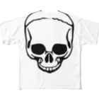 犬田猫三郎のシンプルなスカル All-Over Print T-Shirt