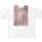 いちたすいちはのblack curve ピンク All-Over Print T-Shirt