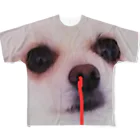 家庭科クラブぼったくりしょぷのかわいい犬 フルグラフィックTシャツ