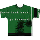 aiueoneko358のJust go forward(前進のためだけに) フルグラフィックTシャツ