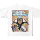 jimmy COMICSのキャプテンワンダフル comic cover T LIGHTNING フルグラフィックTシャツ