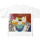 ennakonomaのennaプリアラ秋 フルグラフィックTシャツ