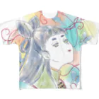 モダンラヂオの【オリエンタルガール】 All-Over Print T-Shirt