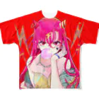 gaku storeの鬼娘 フルグラフィックTシャツ