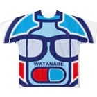 原田専門家のパ紋No.3306 WATANABE フルグラフィックTシャツ