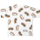 nyansuke_roomのねこのパンまみれ All-Over Print T-Shirt