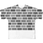 MtDesignShopのレンガ3 フルグラフィックTシャツ