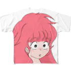 もぎたてトマトちゃんのみゆきちゃん（80年代風） フルグラフィックTシャツ