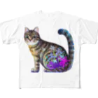 yucca-ticcaの猫 キジトラ All-Over Print T-Shirt