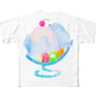 yummeeのしろくまさん All-Over Print T-Shirt