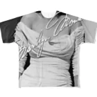 PALA's SHOP　cool、シュール、古風、和風、の白いドレスー魅惑のボディー All-Over Print T-Shirt