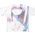 水井軒間の焦げついてる フルグラフィックTシャツ