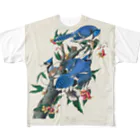 アニマル四字熟語のジョン・ジェームズ・オーデュボン　青い鳥 All-Over Print T-Shirt