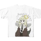 UT_のサボりロボ天使 All-Over Print T-Shirt