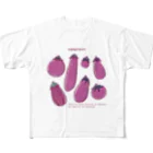 Aランチサラダ付SHOPの夏のeggplantさん2 フルグラフィックTシャツ