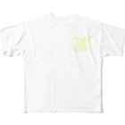 jeje-roomのACTS1:8  yellow フルグラフィックTシャツ