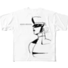 ツガイツツのヘビーヘヴン3 ブラック　HEAVY HEAVEN　ワイヤーアート All-Over Print T-Shirt