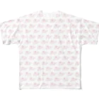 ぬかるんデザインの激らゔゅ/ピンク/パターンver. All-Over Print T-Shirt