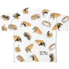 nyansuke_roomのねこのパンまみれ All-Over Print T-Shirt