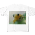 愛太陽の白かえる All-Over Print T-Shirt