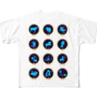 chicodeza by suzuriの12星座一覧 All-Over Print T-Shirt