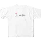Sky00のアイラブユー フルグラフィックTシャツ